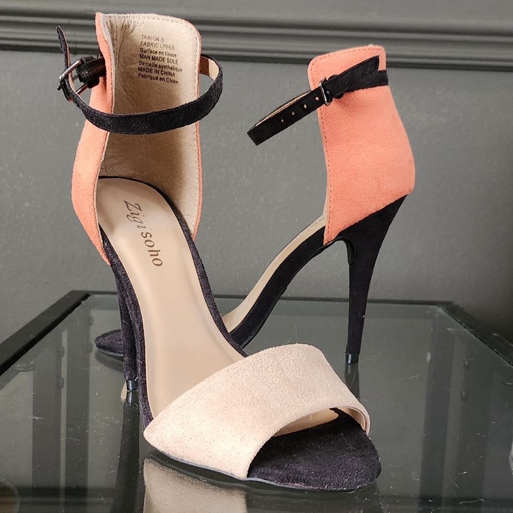 Zigi Soho Women's Heels - Black and Orange